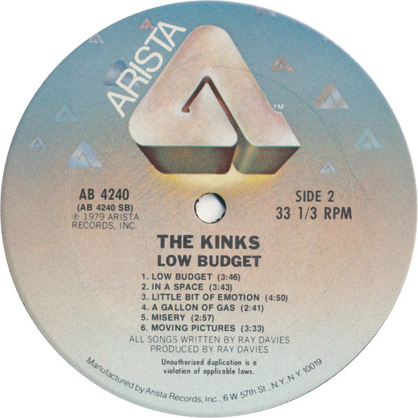 The Kinks : Low Budget (LP, Album, Ter)