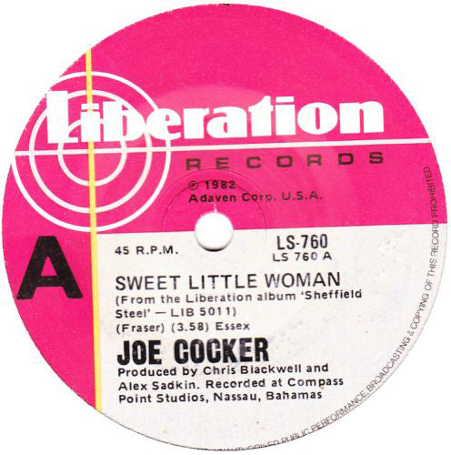 Joe Cocker : Sweet Little Woman (7&quot;, Single)