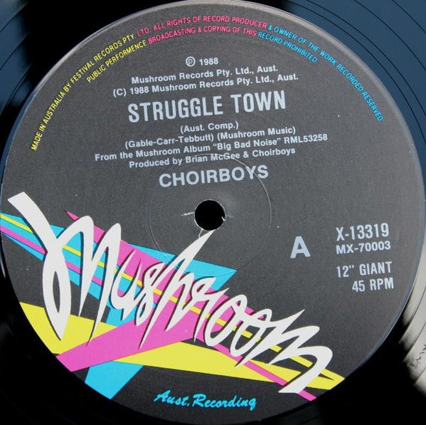 Choirboys : Struggle Town (12", Single, Ltd)