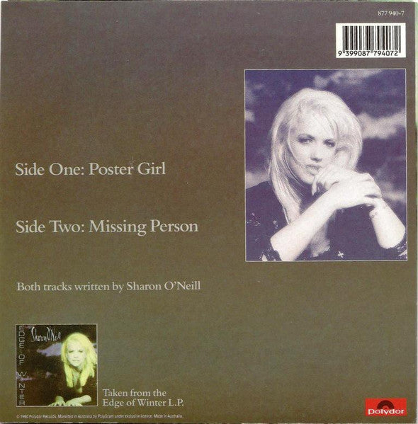 Sharon O'Neill : Poster Girl (7", Single)