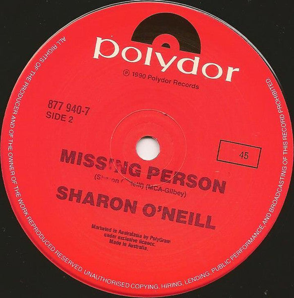 Sharon O'Neill : Poster Girl (7", Single)