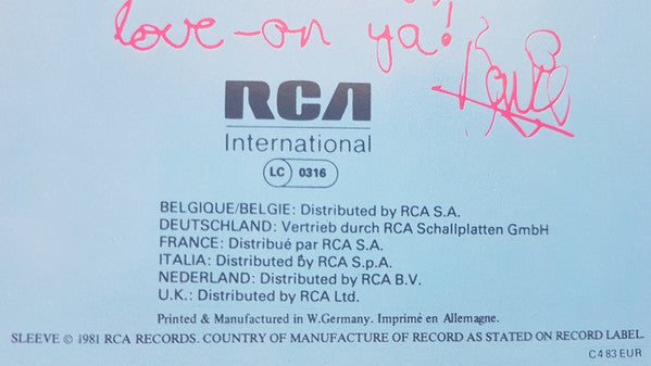 Bowie* : Pinups (LP, Album, RE)