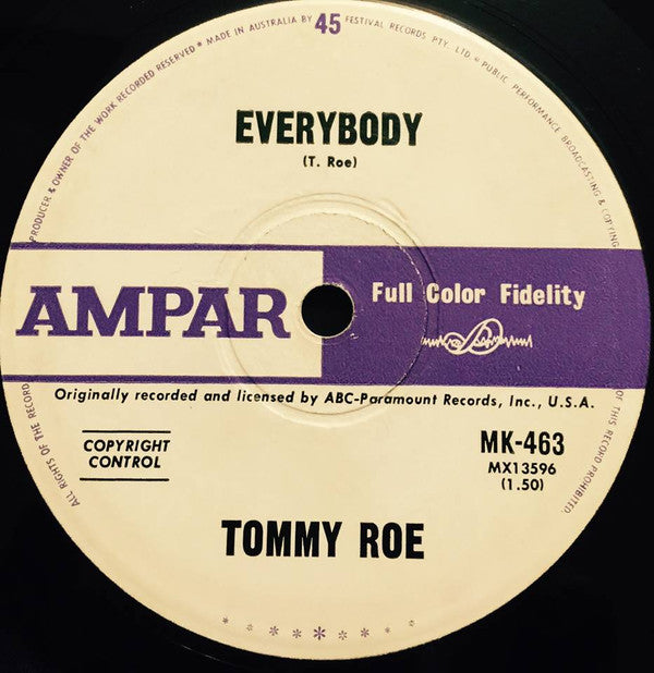 Tommy Roe : Everybody (7&quot;, Single)