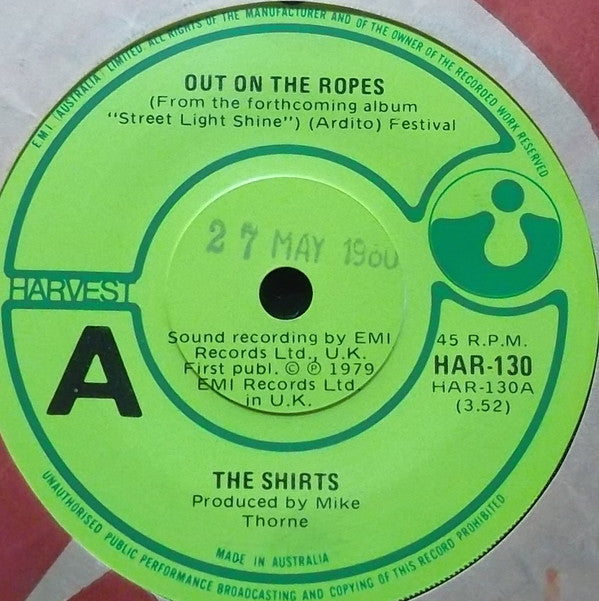 The Shirts : Out On The Ropes (7&quot;, Single)