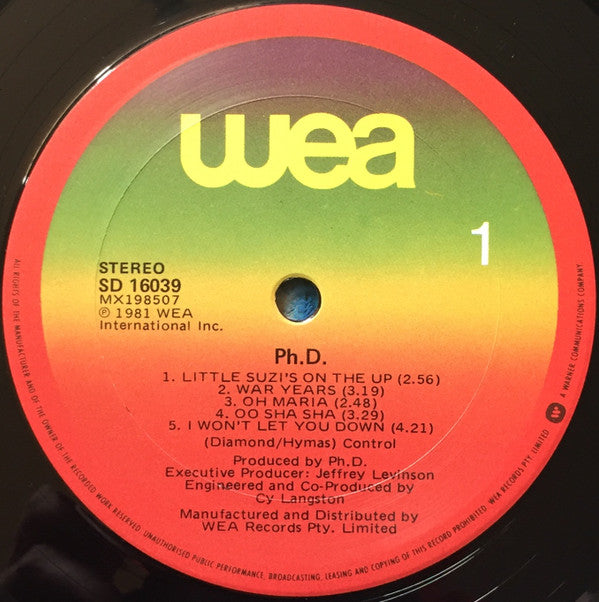 Ph.D. : Ph.D. (LP, Album)