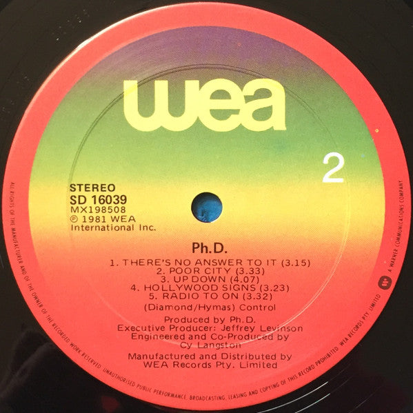 Ph.D. : Ph.D. (LP, Album)