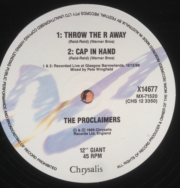 The Proclaimers : I'm On My Way (12", Maxi, Ltd)