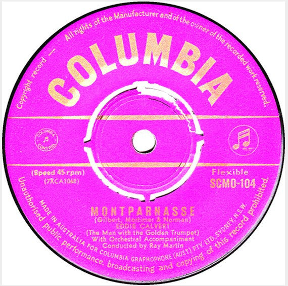 Eddie Calvert : Montparnasse / Tenderly (7&quot;)