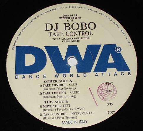 DJ BoBo : Take Control (12")