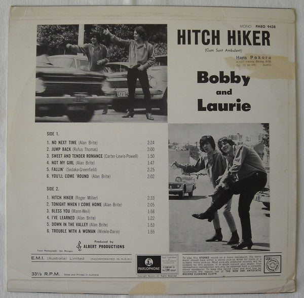 Bobby And Laurie : Hitch Hiker (Cum Sunt Ambulant) (LP, Mono, RE)