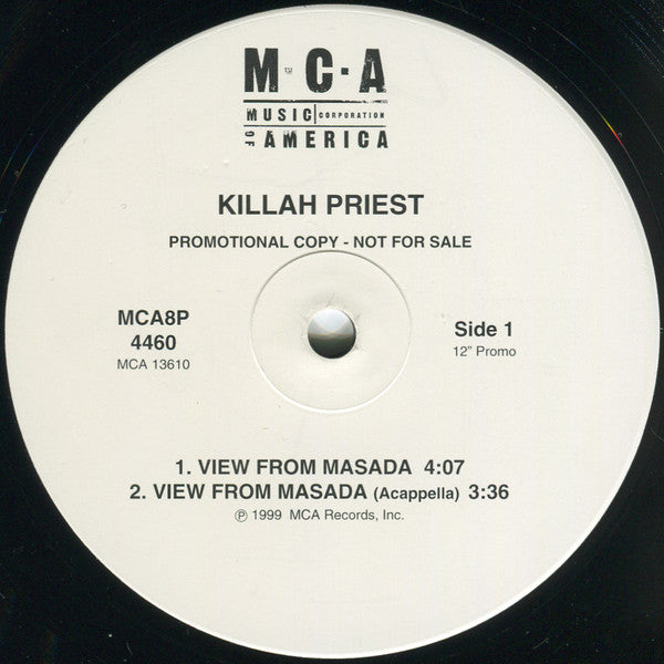 Killah Priest : View From Masada (12", Promo)