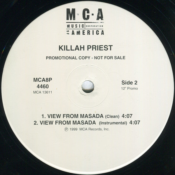 Killah Priest : View From Masada (12", Promo)
