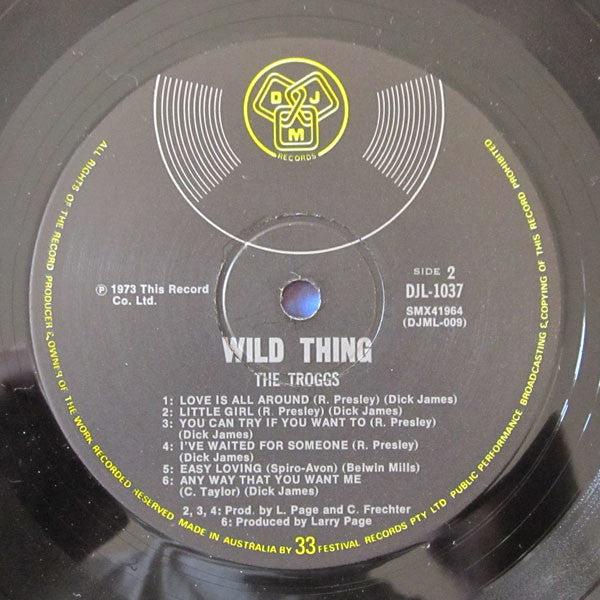 The Troggs : Wild Thing (LP, Album, Comp)