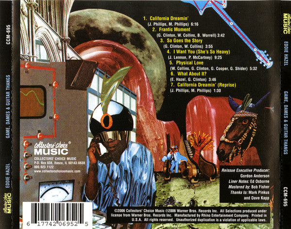 Eddie Hazel : Game, Dames And Guitar Thangs (CD, Album, RE)