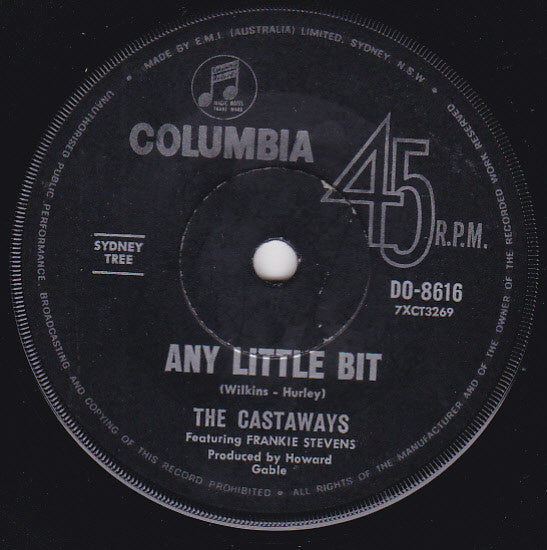 The Castaways (5) Featuring Frankie Stevens : Angelica (7")