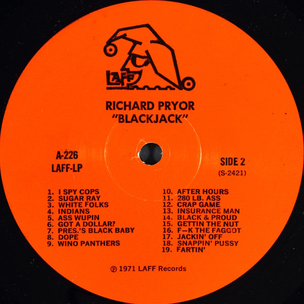 Richard Pryor : Blackjack (LP, Album, RE)