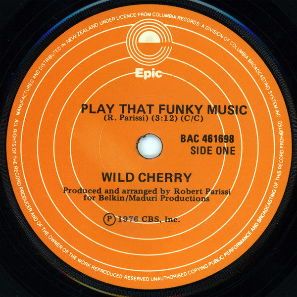 Wild Cherry : Play That Funky Music (7&quot;, Single)