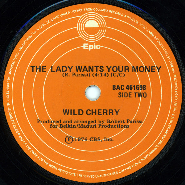 Wild Cherry : Play That Funky Music (7", Single)