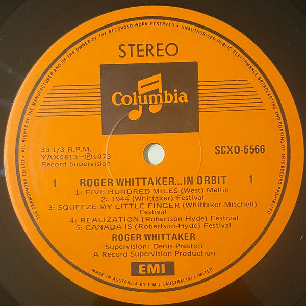 Roger Whittaker : In Orbit (LP, Album)