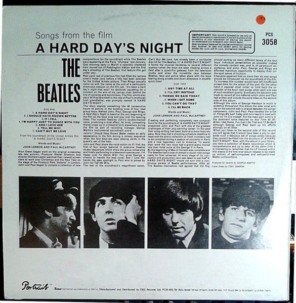 The Beatles : A Hard Day's Night (LP, Album, RE)