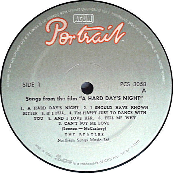 The Beatles : A Hard Day's Night (LP, Album, RE)