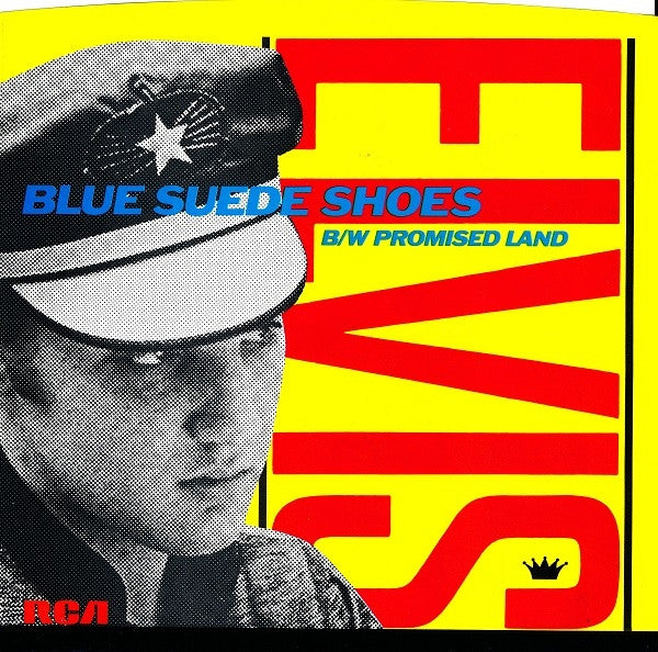 Elvis Presley : Blue Suede Shoes / Promised Land (7", Blu)