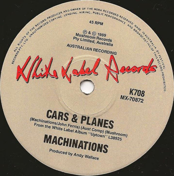 Machinations : Cars & Planes (7", Single, Ltd)