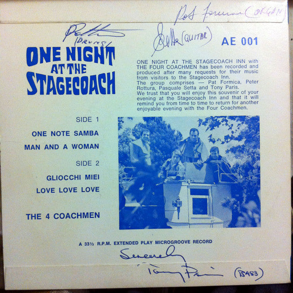 The Four Coachmen (2) : One Night At The Stagecoach (7", EP)