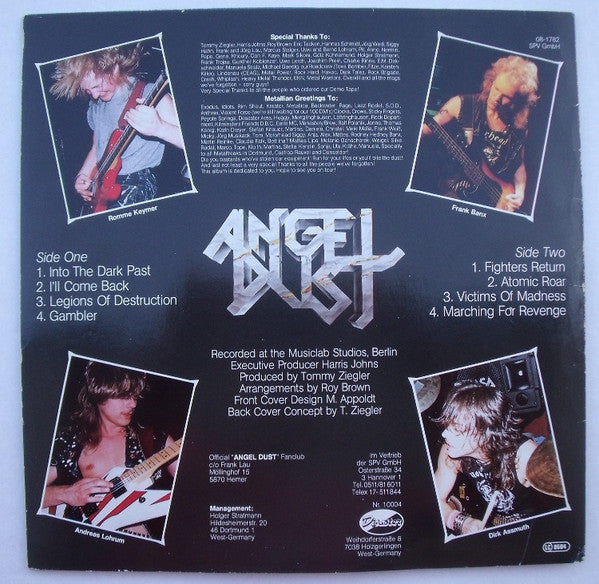 Angel Dust (3) : Into The Dark Past (LP, Album, Blu)