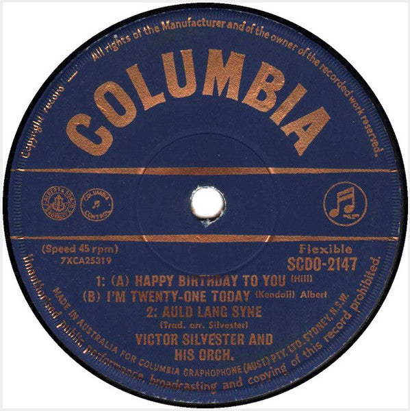 The Victor Silvester Orchestra : Happy Birthday To You (7&quot;)