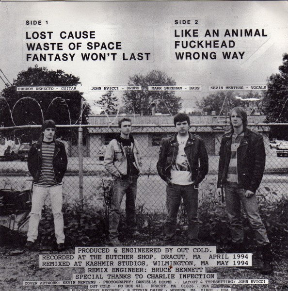 Out Cold : Lost Cause (7", EP, Blu)