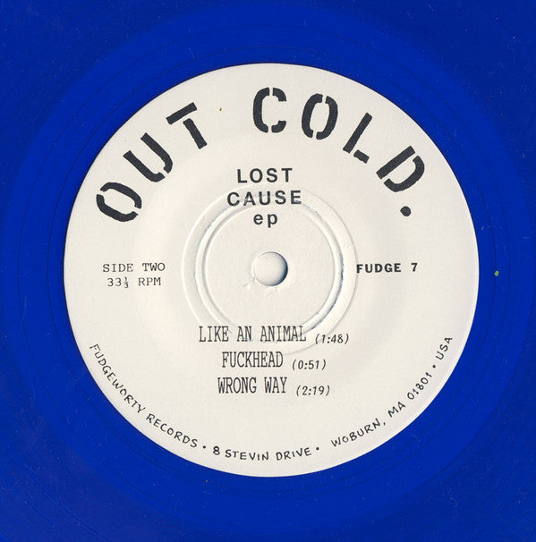 Out Cold : Lost Cause (7", EP, Blu)