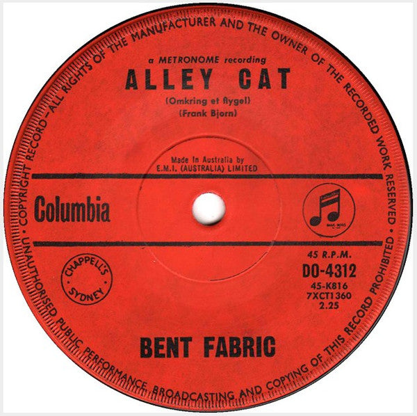 Bent Fabric : Alley Cat (7&quot;, Single, ora)