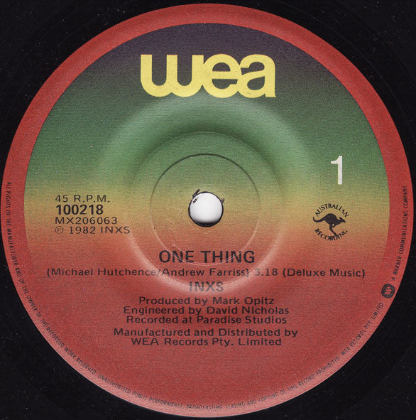 INXS : One Thing (7")