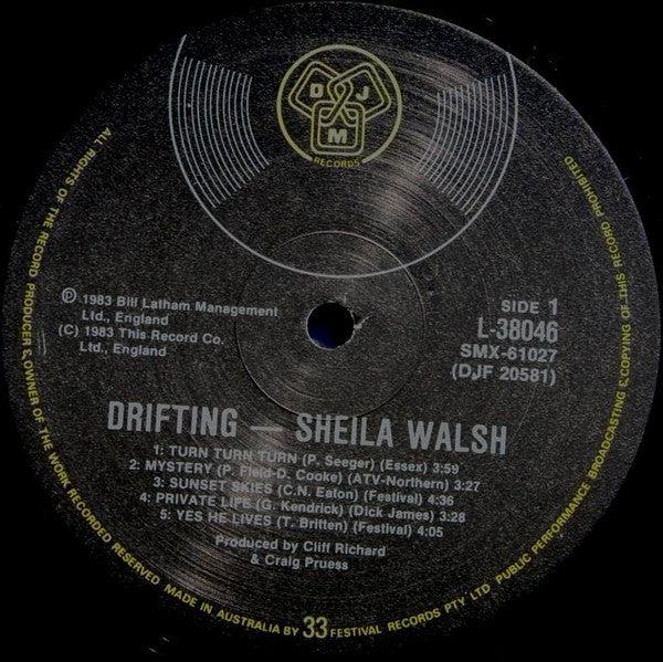 Sheila Walsh : Drifting (LP, Album)