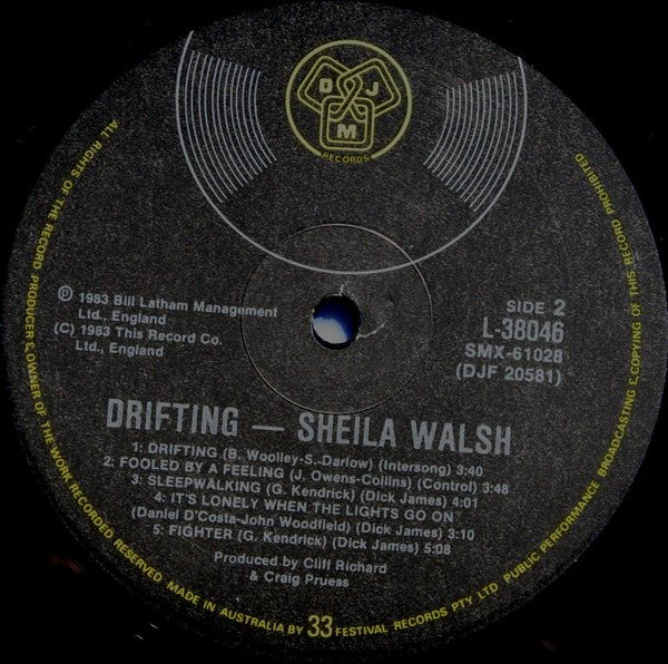 Sheila Walsh : Drifting (LP, Album)