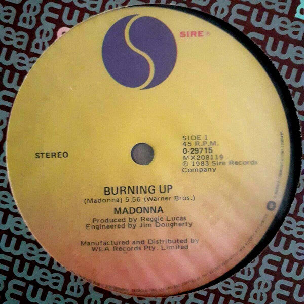 Madonna : Burning Up / Physical Attraction (12", Single)