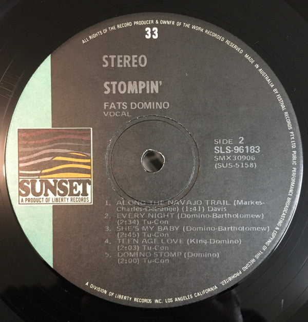 Fats Domino : Stompin' (LP, Comp, RE)