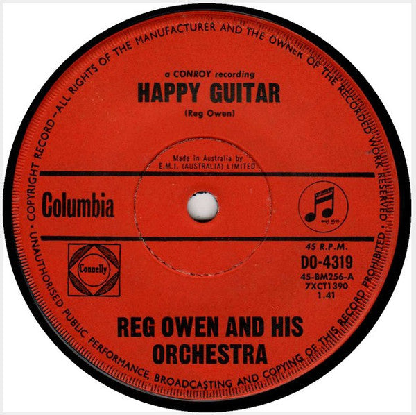 Reg Owen And His Orchestra : Happy Guitar (7&quot;, Single)