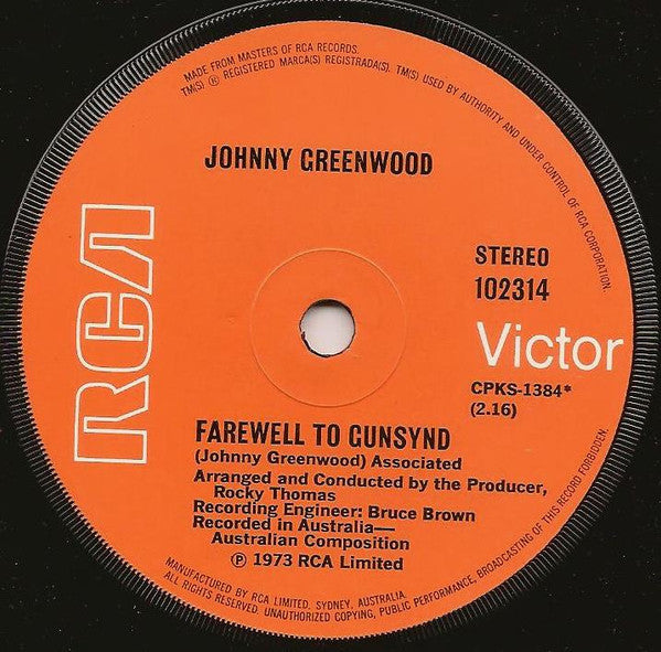 Johnny Greenwood : Our Champion - Tony Mundine (7", Single)