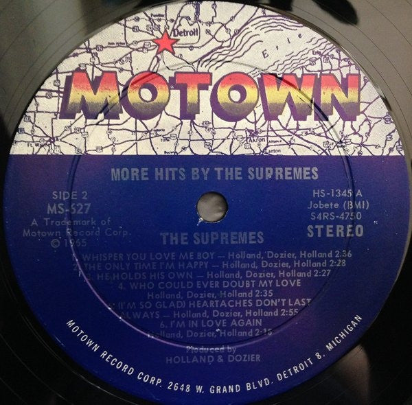 The Supremes : More Hits By The Supremes (LP, Album, Ind)