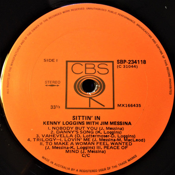 Loggins And Messina : Sittin' In (LP, Album)