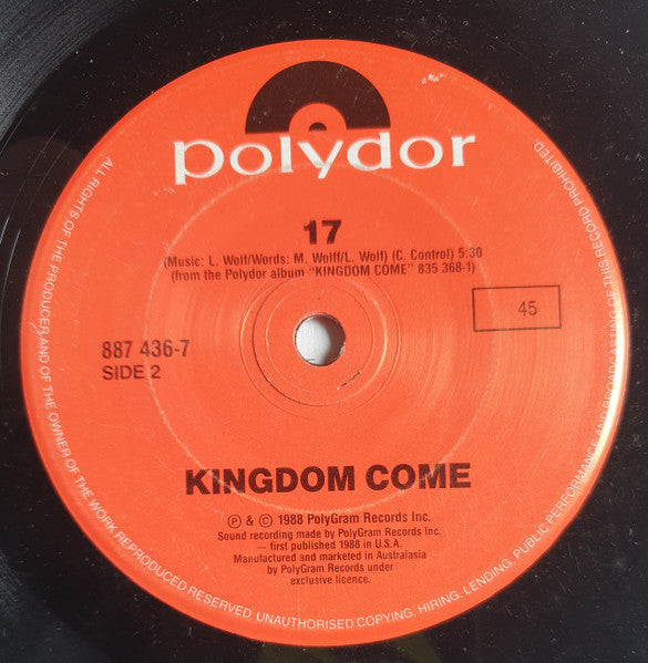 Kingdom Come (2) : Get It On (7", Single)