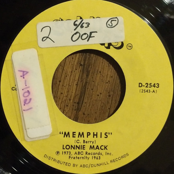 Lonnie Mack : Memphis / Down In The Dumps (7", Single)