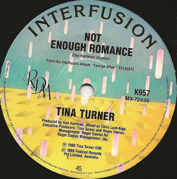 Tina Turner : I Don't Wanna Lose You (7", Single, Ltd)