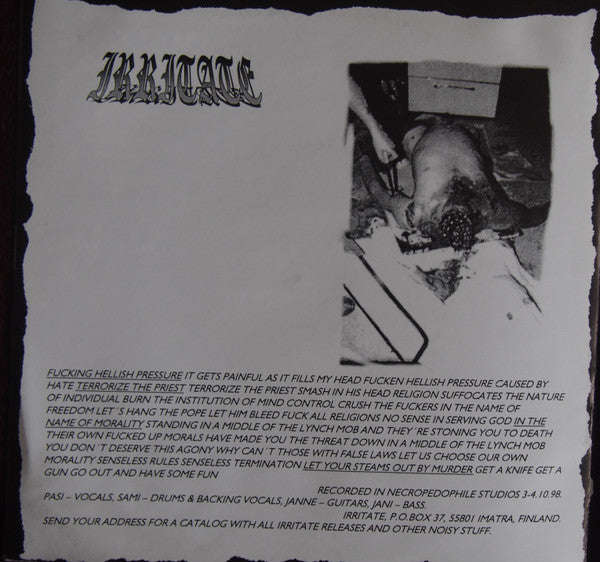 Various : No Speed Limit Volume One Compilation E.P. (7", EP, Comp)