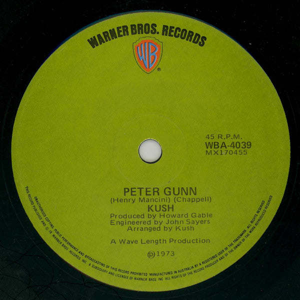 Kush (16) : Peter Gunn / The Sky Is Falling (7&quot;, Single)