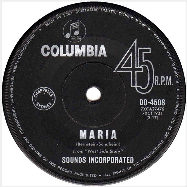 Sounds Incorporated : William Tell Overture (7", Single)