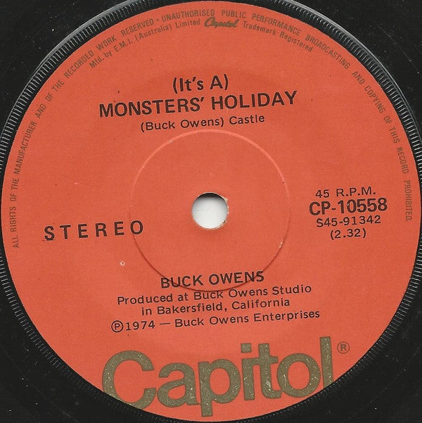 Buck Owens : (It&#39;s A) Monster&#39;s Holiday / Great Expectations (7&quot;)