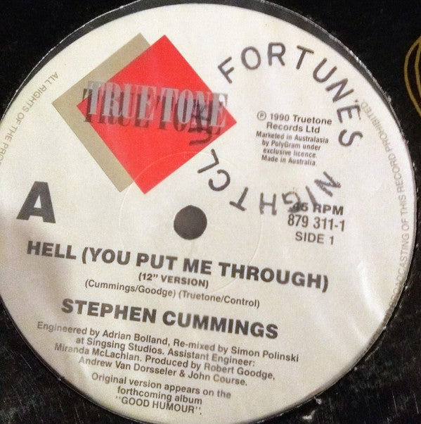 Stephen Cummings : Hell (You've Put Me Through) (12", Single)